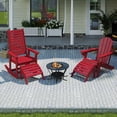 thumbnail image 7 of FODINGHILL Adirondack Outdoor Ottoman, HDPE Patio Foot Rest, All Weather Folding Foot Stool for Adirondack Chair, for Patio Backyard Pool Porch Lawn, Red, 7 of 7