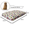 thumbnail image 2 of Autumn Pet Bed, Seasonal Fruits Apples Doodle Simplistic Design Print Illustration, Resistant Pad for Dogs and Cats Cushion with Removable Cover, 24" x 39", Pale Ruby and Pale Coffee, by Ambesonne, 2 of 4