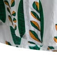 thumbnail image 6 of Nnhblu Men Short Sleeve Cotton Turndown collar Printed Hawaii Summer Blouse Green XL, 6 of 9