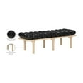 thumbnail image 2 of Meridian Furniture Landon Black Vegan Leather Bench, 2 of 9
