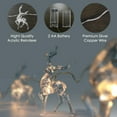 thumbnail image 3 of Christmas Lights Reindeer String Lights - 10 LED Battery Operated Christmas Decorations for Bedroom Mantel Doorway Tree Tent Indoor Outdoor Thanksgiving Decor, 3 of 6
