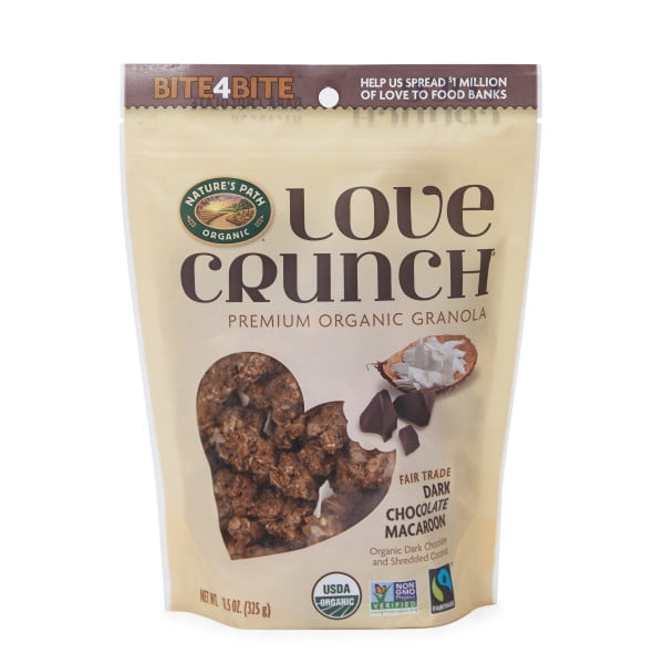 Love Crunch Organic Granola, Dark Chocolate Macaroon, 11.5 oz Bag