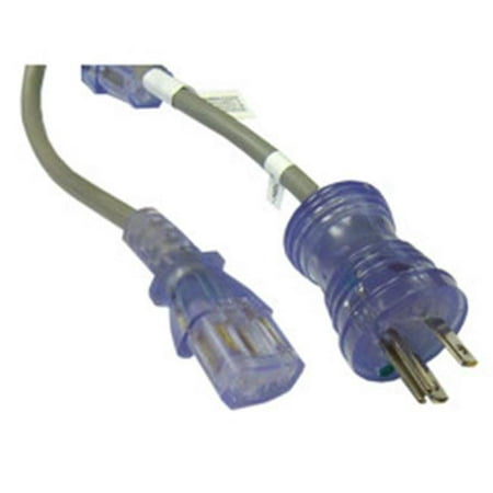 

CableWholesale 10W2-51506 Hospital Grade Green Dot Power Cord 14 AWG SJT 15 Amp 125 Volt 6 Foot