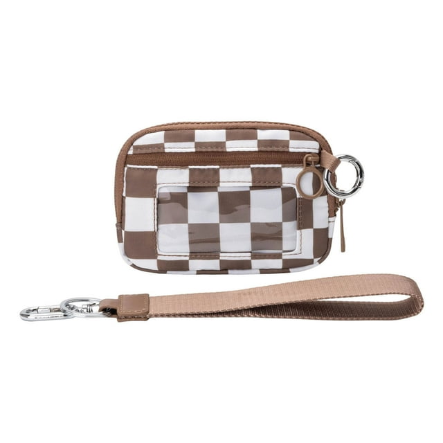 QIPOPIQ The Wallet 2nd Gen, The Pouch Wristlet Zip Card Case With ID Window, Women'S Waterproof Nylon Keychain Wallet