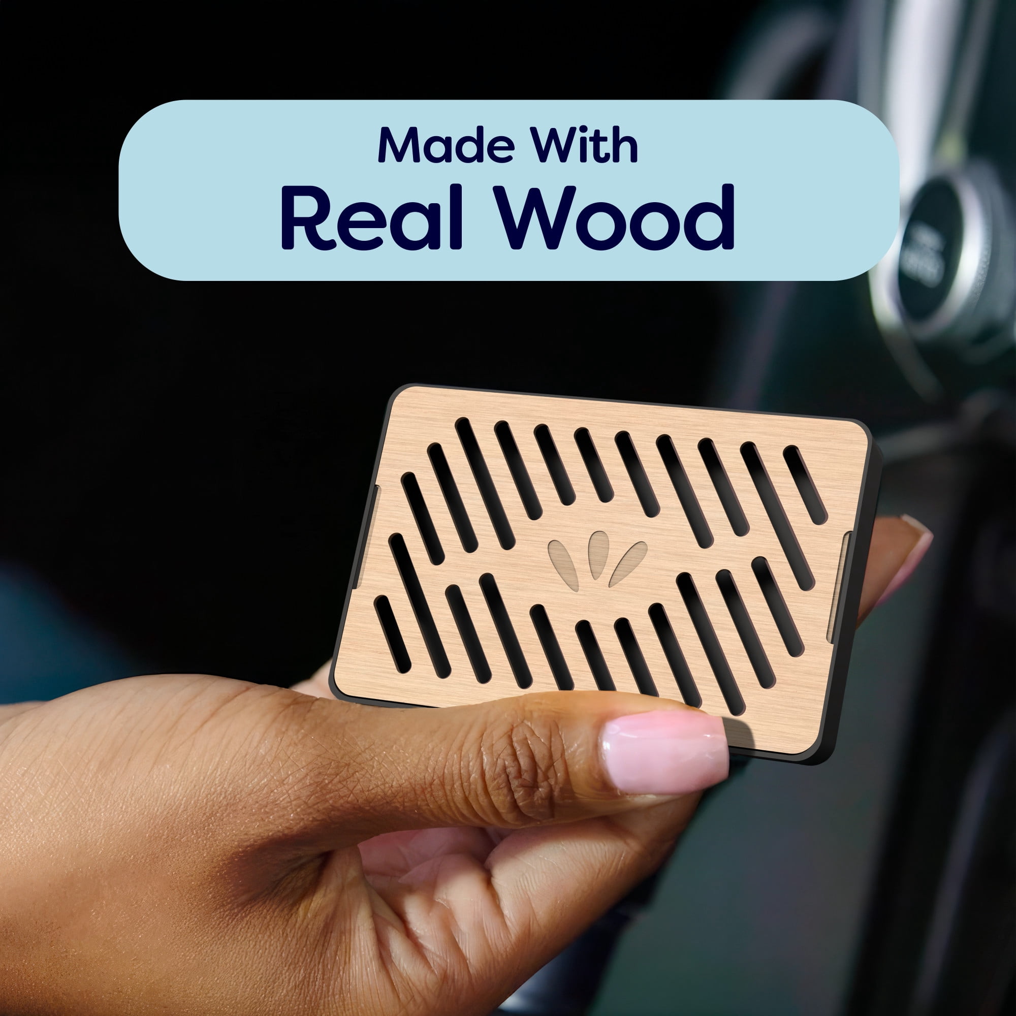 Refresh Your Car Visor Clip Car Air Freshener, Coastal Fresh Scent (1 Count), Blends a Coastal Escape of Fresh, Salty Ocean Breeze Mixed with Earthy Driftwood and Beach Moss