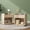 Oak-2 pieces, variant on Winkalon Fluted Nightstands for Bedroom, Farmhouse Bedside Tables with Drawer & Open Shelf, Wood End Table for Living Room,White