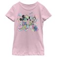 thumbnail image 4 of Disney Characters 80s Minnie Mickey Girl's Solid Crew Tee, Light Pink, Small, 4 of 4
