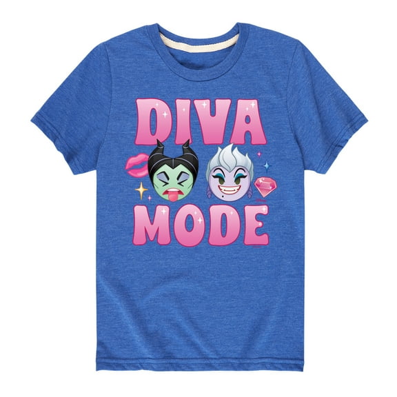 Disney Emoji - Diva Mode - Toddler And Youth Short Sleeve Graphic T-Shirt
