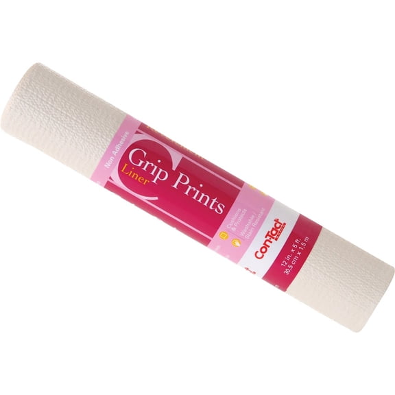 Con-Tact Grip Prints 5 ft. L x 12 in. W Almond Stone Non-Adhesive Liner