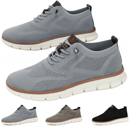 BERANMEY Men s Lightweight Breathable Slip-On Loafers Shoes Mesh Knit Casual Shoes for Men Flexible Sneakers for Men Tennis Walking & Casual Sports