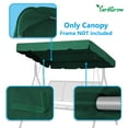 77''x43'' Swing Canopy Replacement Cover Patio Swing Replacement Canopy