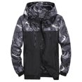 thumbnail image 1 of Innerwin Jacket Long Sleeve Mens Coat Fall Hoodie Lightweight Outwear Gray L, 1 of 3
