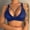 Blue, variant on Rciityk Bras for Women Full Cover, Unlined Lace Plus Size Underwire Bra for Large Breasts