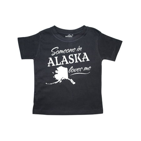 

Inktastic Someone in Alaska Loves Me Gift Toddler Boy or Toddler Girl T-Shirt