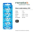 thumbnail image 3 of Renata 339 SR614SW 1.55V Silver Oxide Watch Battery, 3 of 14
