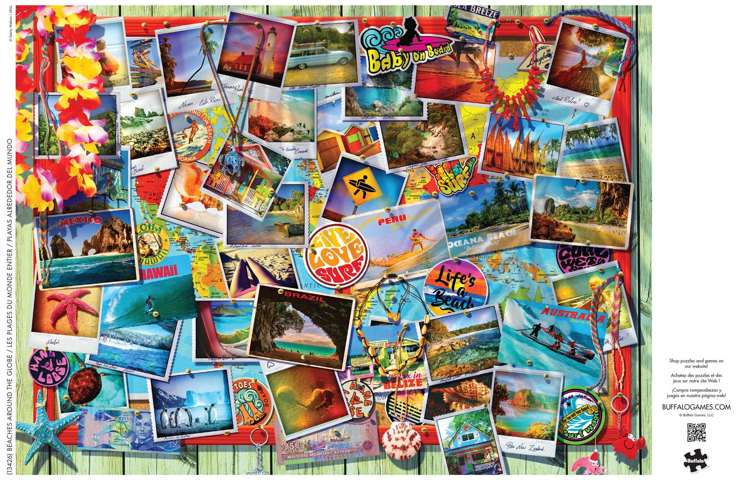 Buffalo Games 1000-Piece Beaches Around the Globe Interlocking Jigsaw Puzzle for Adults Ages 14+