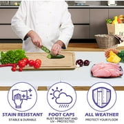 NiamVelo Folding Table 8 ft Heavy Duty Foldable Table Camping Working Table Indoor Outdoor Plastic Table Utility Party Dining Table with Lock Function, White
