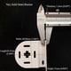 thumbnail image 5 of White Curtain Roller Blind Repair Kit with Metal Brackets, Bead Chain, and Holder Set for 30mm Blinds, 5 of 5