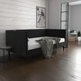 thumbnail image 4 of DHP Franklin Mid-Century Upholstered Daybed Frame, Black Velvet, Twin, 4 of 21