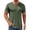 Army Green, variant on Men's Summer Casual 4-Button Short Sleeve T-Shirt Stylish, Lightweight, Versatile, Available in Multiple Colors and Sizes