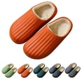 thumbnail image 2 of Winter Slides Unisex Waterproof Non-skid Plush House Sandals Slip on Slippers, 2 of 10