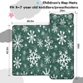 thumbnail image 5 of Green Christmas Snowflake Pattern Toddler Nap Mats for Kids Preschool,50"x20" Sleeping Mat Bag or Kids,Toddler Sleeping Bag,Toddler Nap Mat or Daycare, 5 of 6