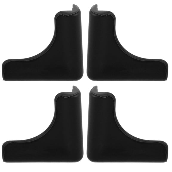 ibasenice 4Pcs Black Silicone Corner Cushion Guards for Range Hood and Furniture Edge Safety