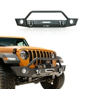 EAG Off-Road Front Bumper Full Width with Winch Plate - fits 18-19 Jeep Wrangler JL