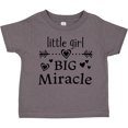 thumbnail image 3 of Inktastic Little Girl, Big Miracle Girls Toddler T-Shirt, 3 of 5
