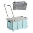 thumbnail image 1 of Contenedor de almacenamiento multifuncional kusrkot Ropa industrial Libros Garaje Cajas plegables azul con bolsa de ruedas, 1 of 7