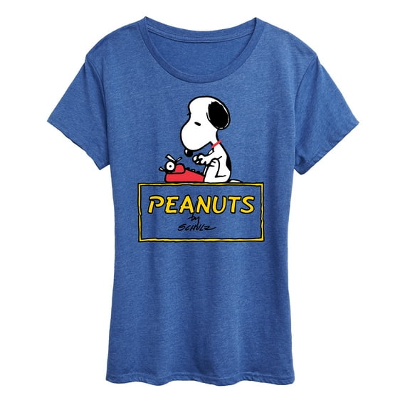 Peanuts - Snoopy Typing - Women's Short Sleeve Graphic T-Shirt