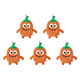 thumbnail image 1 of Toalla Mano Halloween Bordada 12 6 X 10 2 Pulgadas para Baño (calabaza) Rojo, 1 of 8