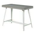 thumbnail image 3 of Furniture of America Harper Metal 3-Piece Counter Dining Table Set, Gray, 3 of 7