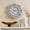 Silver-2, variant on 20" Wall Clock with Artificial Gemstone,Octagon Mirror Glass Clock,Cute Diamond Non-Ticking Clock,Suitable for Bedroom,Bathroom Motif,Dining Room,Silver