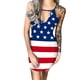 thumbnail image 1 of Vestidos de mujer Verano Día de la independencia Impresión Casual Rounk Cuello sin mangas Mini vestido Fridja hjkh3402, 1 of 5