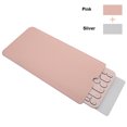 thumbnail image 1 of PU Leather Keyboard Sleeve Case for Logitech K380 Wireless Bluetooth Multi-Device Keyboard, Logitech K380 Mac Keyboard Cover Skin-Pink+Sliver, 1 of 7