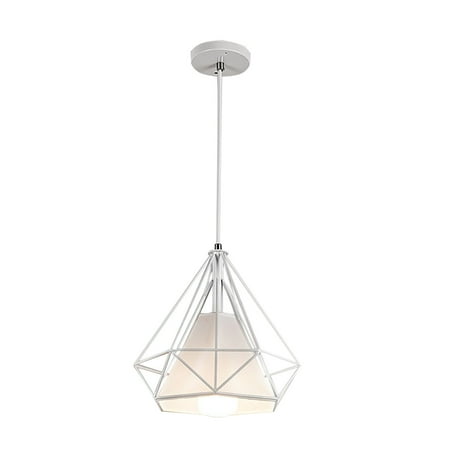 

Yrtoes Soap Dispenser for Kitchen Sink Oil Dispenser Bottle for Kitchen Chandelier E27 Diamond Shape Iron Cage Lighting for Restaurant Room Decor