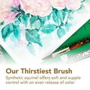 Princeton Brush Neptune Synthetic Squirrel Watercolor Brush, Round, 6