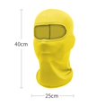 thumbnail image 2 of Balaclava Face Mask Adjustable Windproof UV Protection Hood Yellow, 2 of 4