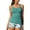 Solitary Silhouette Bloom, variant on Tankini Swimsuits for Women Bathing Suits Top Ruched Two Piece Tummy Control Round Neck with V-Wire Swim Suits