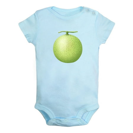 

Fruit Melon Image Print Rompers For Babies Newborn Baby Unisex Bodysuits Infant Jumpsuits Toddler 0-24 Months Kids One-Piece Oufits (Blue 0-6 Months)