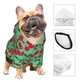 thumbnail image 3 of Fotbe Cherry Sudadera con Estampado para Perros Pequeños – Suéter con Capucha para Mascotas, Tela Suave de Forro Polar con Bolsillo-Small, 3 of 7