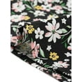 thumbnail image 5 of ATHLECHIC Women's Summer Peter Pan Collar Shirts Button Front Vintage Floral Blouse Top XS Black, 5 of 7