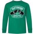 thumbnail image 3 of Inktastic Skateboard Lifestyle Long Sleeve Youth T-Shirt, 3 of 5