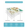 thumbnail image 4 of Full Size Quilt Bedding Set, Spring Botanical Reversible Summer Quilt 3 Pieces, Watercolor Leaves Floral Rustic Cream Lightweight Bedspreads Coverlets with 2 Pillow Shams for All Seasons, 4 of 5