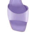 thumbnail image 4 of Schutz Posseni Smoky Grape Slip On Squared Open Toe Stiletto High Heel Sandals (Smoky Grape, 7.5), 4 of 6