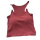 thumbnail image 4 of Camiseta sin mangas para mujer, camisola recortada acolchada multifunción a la moda de Color sólido, Top para verano, rojo parduzco, talla libre, 4 of 5