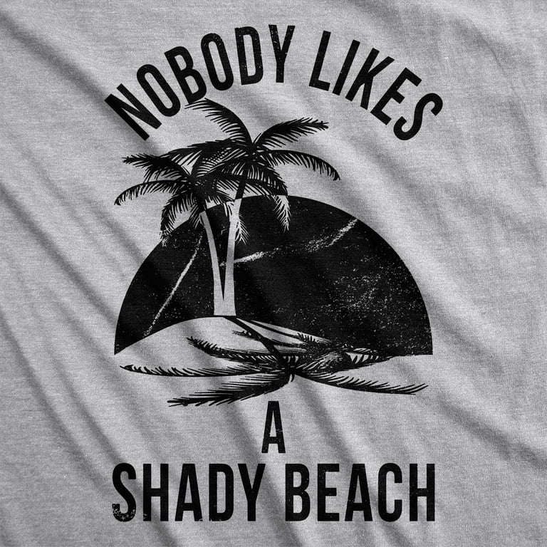 Mens Shady Beach Funny Cool Tees Sleeveless Gym Workout Novelty