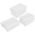 thumbnail image 3 of KAKOWELY 4pcs Freezer Storage Containers Reusable Airtight Plastic Food Storage Containers Prep Containers Freezer Bread Box Fridge Vegetable Freezer Sealing Box Food Fridge Container, 3 of 4