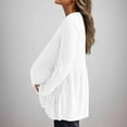 thumbnail image 4 of Diufon Women's Maternity Tops Soft Long Sleeve Pregnancy Tunic Blouses Crew Neck Striped Knitted Sweater Top, 4 of 9